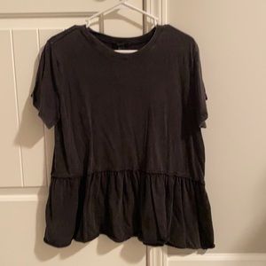 Forever 21 Charcoal Top Size L